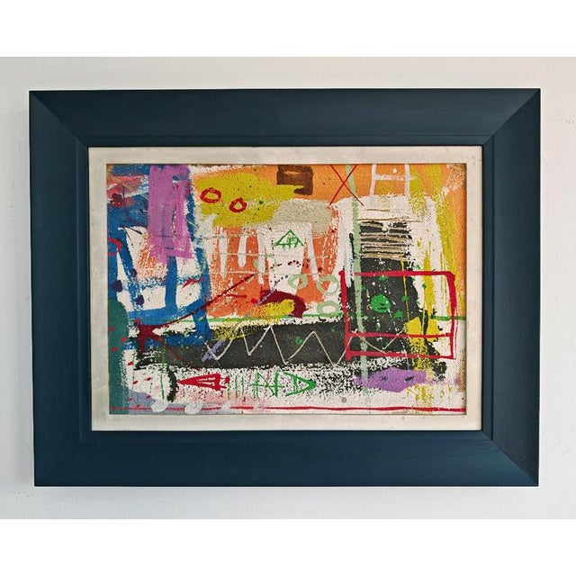 In this listing you will find a stunning abstract oil painting by Joskin Siljan, a Yugoslav artist who still lives and...