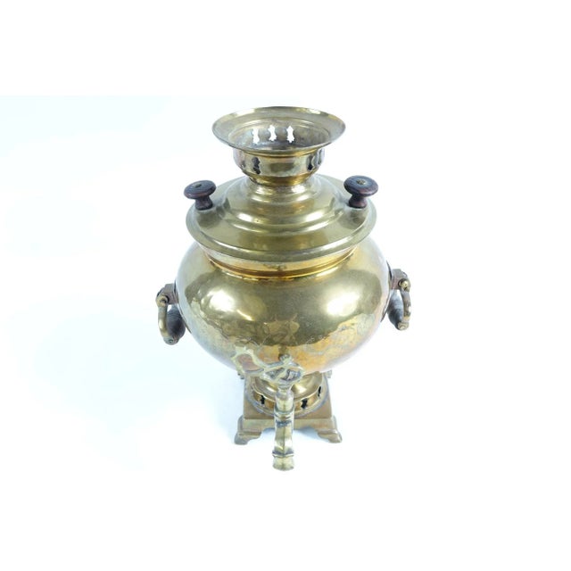 Late 19th Century Late 19th Century Antique Brass Russian Samovar 5 For Sale - Image 5 of 7