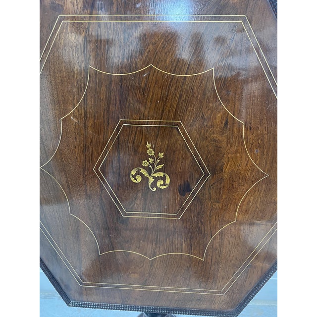 19th Century Napoleon III Tilting Pedestal Table in Mahogany For Sale - Image 10 of 12
