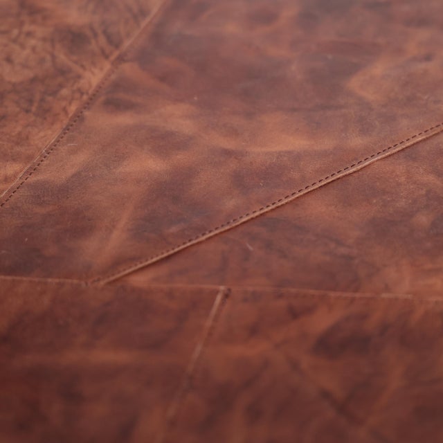 Crafted from premium full-grain genuine leather, this 16 x 24 inch handmade lumbar pillow celebrates the authentic...