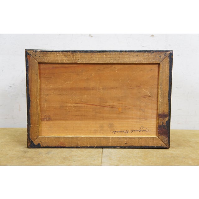 Antique Victorian Oak Grand Tour Box Neoclassical Inlay Greek Key Vanity Drawer For Sale - Image 14 of 16