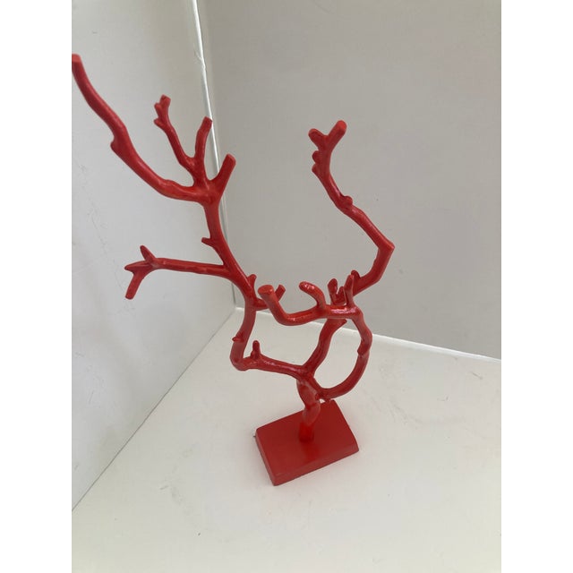 Coral Faux Metal Sculpture For Sale - Image 4 of 10