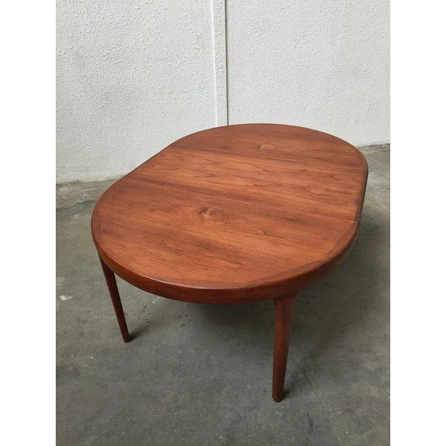 Mid-Century Teak Extendabe Table and Chairs from Moller, Denmark, Set of 5 For Sale - Image 17 of 18