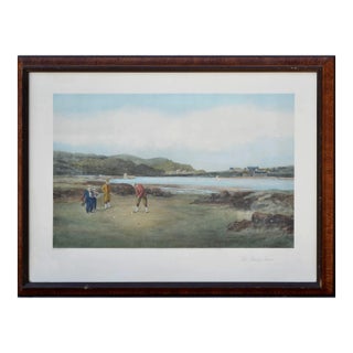 "The Putting Green" - Figurative Landscape by Douglas Adams For Sale