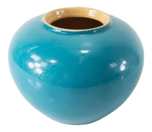 Chinese Turquoise Enamel Ginger Jar
