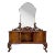 Antique Italian Burled Wood Vanity Dressing Table With Mirror For Sale