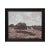 Impressionistic sepia-toned pastoral landscape painting by Dan Baker. The work features a sprawling hill country landscape...