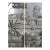 36" * H96" * 2ps, Hand-Painted Retro Grey Tone Manor Fountain Wall Mural, Vintage Chinoiserie Neoclassical Landscape Wall Cloth For Sale