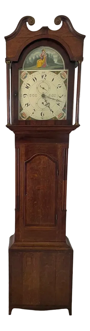 Oak and Mahogany Grandfather Clock by W Prior, Skipton, 1860s