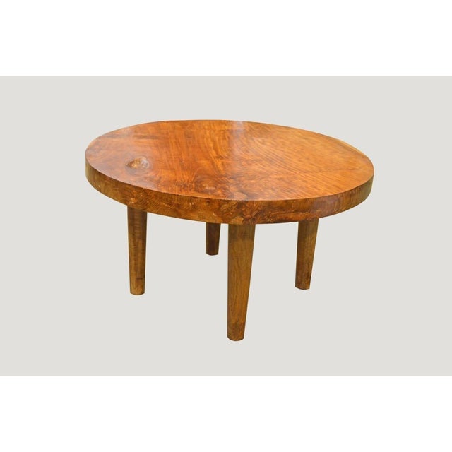 Andrianna Shamaris Mid-Century Style Organic Teak Wood Coffee Table For Sale In New York - Image 6 of 6
