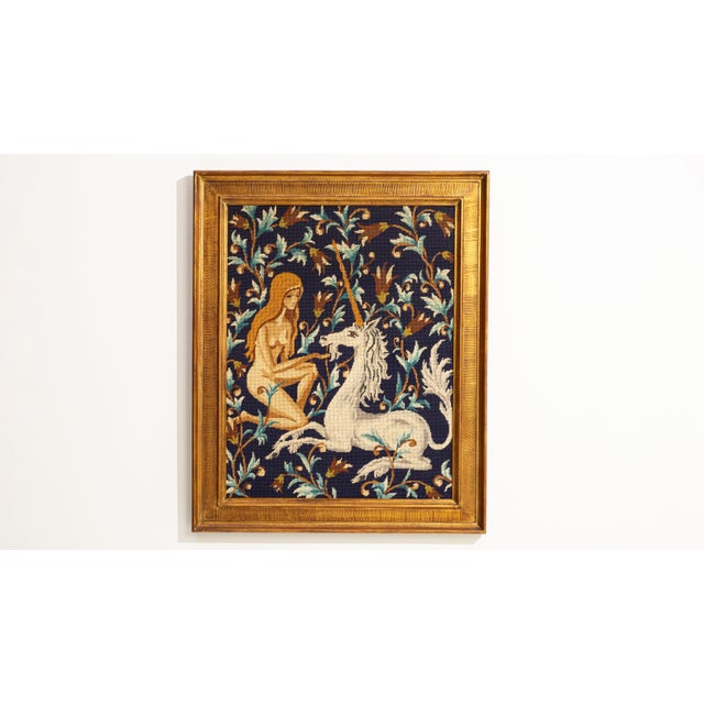 Taupe 1960s France Taupe Tapestry Wall Hanging For Sale - Image 8 of 11