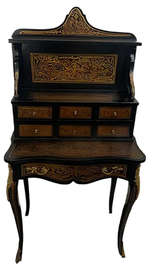 Louis XV Gold and Bronze Desk, 1950s