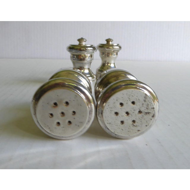 1970s Vintage Sterling Silver Italian Individual Salt & Pepper Shakers, Small Dish & American Petite Caviar Vodka Cups- 11 Pieces For Sale - Image 5 of 15