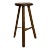 Sculpted Figured Walnut Counter Stool by Michael Rozell For Sale