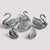 Antique Cut Glass and Silver Swans, 1900, Set of 6 For Sale - Image 14 of 14