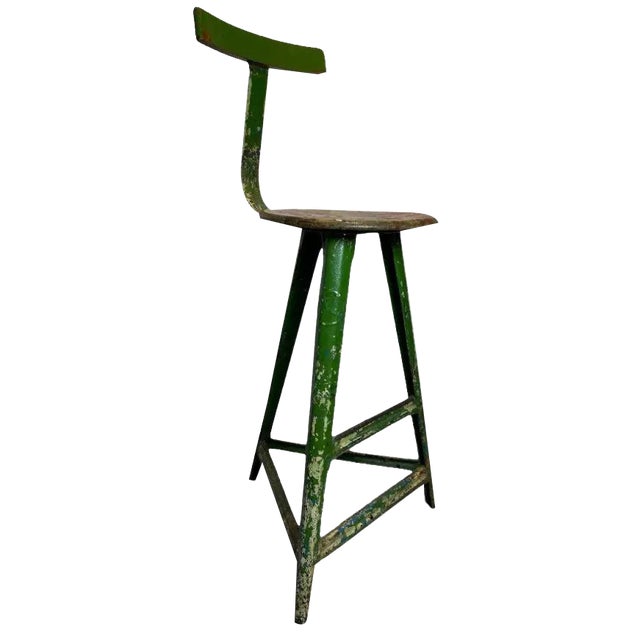 Industrial Stool by Robert Wagner for Rowac, 1920s For Sale