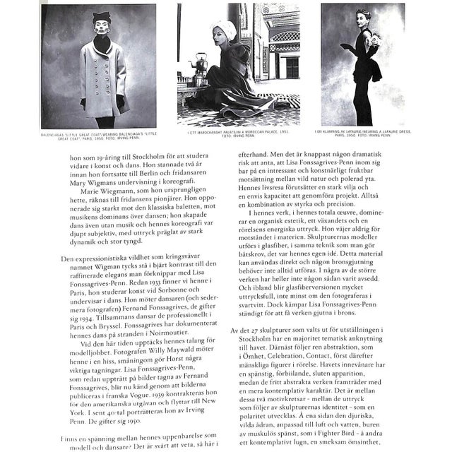 "Lisa Fonssagrives-Penn Sculptures & Works on Paper" 1996 (Inscribed) For Sale - Image 12 of 12