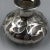 Hollywood Regency Antique Art Nouveau Glass Bottle with Sterling Silver Overlay, USA, 1900s For Sale - Image 3 of 11