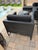 Metal Crate & Barrel Dune Black Outdoor Chair For Sale - Image 7 of 9