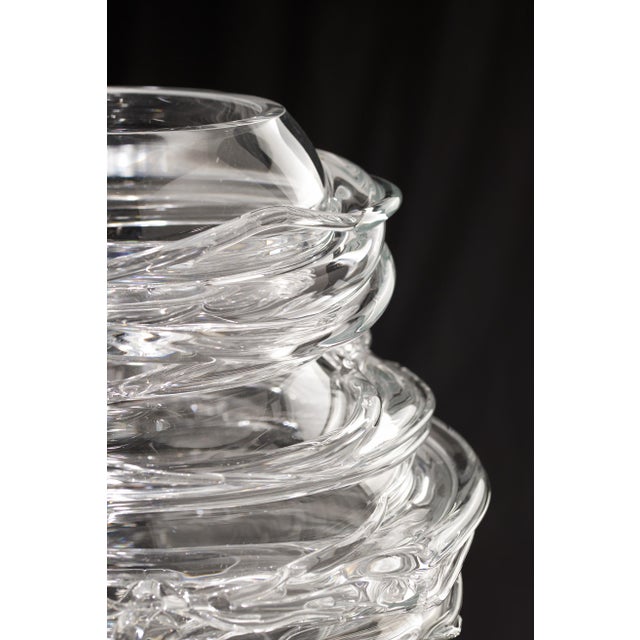 1990s Drop Honey Vase in Crystal Glass, 1990s For Sale - Image 5 of 9