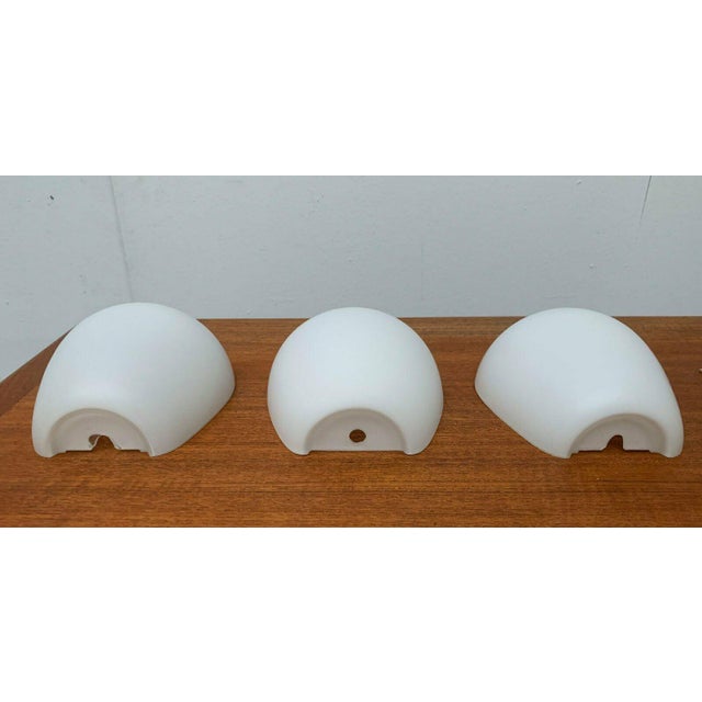 Mid-Century Modern German Muschel Glass Wall Lamps by Wilhelm Wagenfeld for Peill & Putzler, Set of 3 For Sale - Image 10 of 18