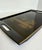 Mid 20th Century Vintage Marusei Japanese Black Serving Tray With Gold Bamboo Design For Sale - Image 5 of 10
