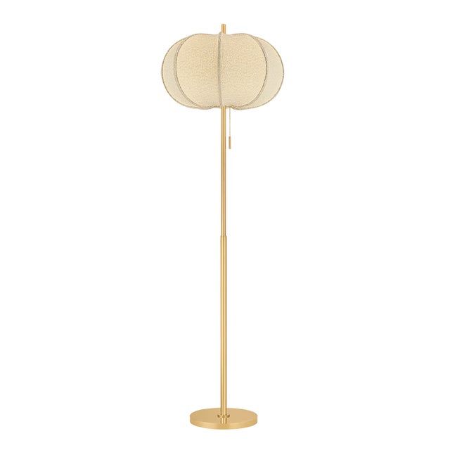 Metal Mitzi Alexandra 20 in. 1 Light Floor Lamp in Aged Brass Finish For Sale - Image 7 of 15