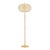 Metal Mitzi Alexandra 20 in. 1 Light Floor Lamp in Aged Brass Finish For Sale - Image 7 of 15
