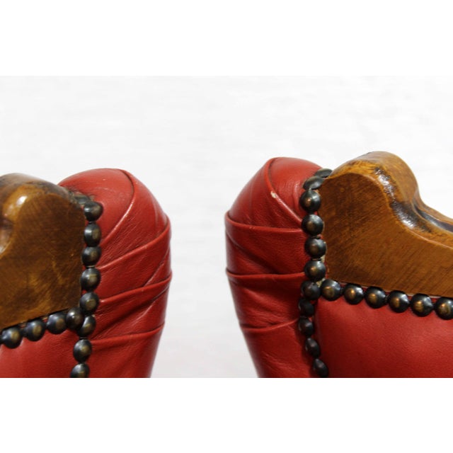 Wood Set of Crapaud Armchairs, 1960s For Sale - Image 7 of 16