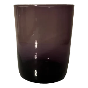 Antique 19th Century Anglo Irish Blown Amethyst Glass Whisky Tumbler