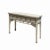Chinese Distressed Off White 3 Drawers Side Pedestal Console Table For Sale - Image 4 of 7