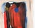 Abstract Expressionism Monument in Red, Black, and Blue - Abstract Expressionist in Acrylic on Paper by Ricardo De Silva For Sale - Image 3 of 5