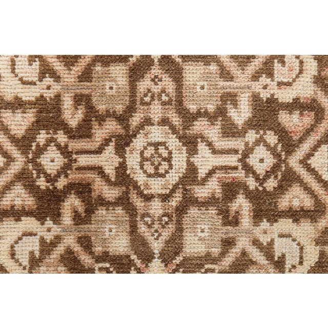 Doris Leslie Blau Malayer Antique Allover Warm Tan Hand-Knotted Runner - c. 1920 For Sale - Image 9 of 10