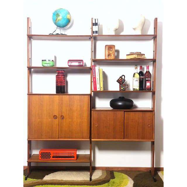 Vintage Two-Bay Bookcase, 1960s For Sale - Image 11 of 17
