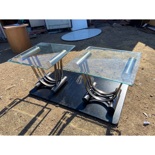 MCM Design Institute of America, Art Deco Side End Tables Set of Two Romeo Rega Unmarked For Sale - Image 13 of 16