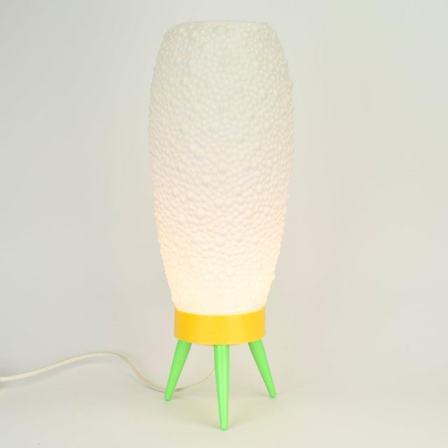 Absolutely amazing atomic age table lamp. Made fully from acrylic around the 1960s. It gives a beautiful light, the lamp...