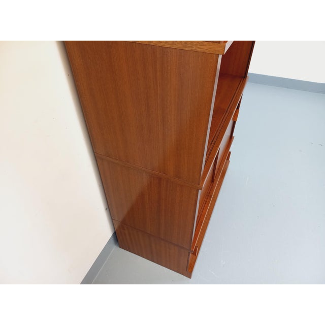 Vintage Oak Bookcase, 1960s For Sale - Image 4 of 13