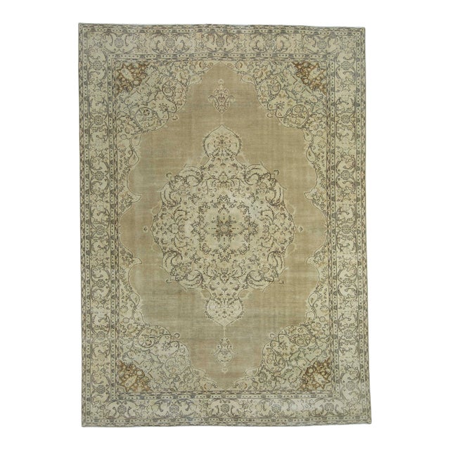 Turkish Oushak Rug 8'4" x 11'7" #18648 For Sale