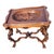 1920 Ornate Carved Angel Display Table With Glass Top and Sculptural Legs For Sale - Image 9 of 18