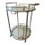 Vintage Rolling 2 Tier Champagne Bar Cart For Sale