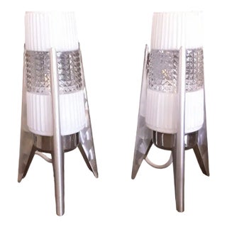 Vintage German Bedside Lamps, 1960s, Set of 2 For Sale