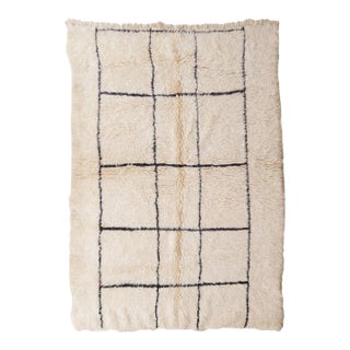 Grid Pattern Moroccan Rug - 8.3 X 5.7 Ft For Sale