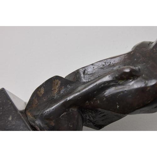 Metal Abstract Bronze Sculpture by Jean Houben, 1976 For Sale - Image 7 of 10