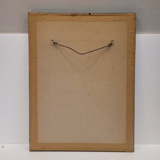 Black Armand Berton, Young Man with a Hat in Front of the Mirror, 1800s, Etching For Sale - Image 8 of 11