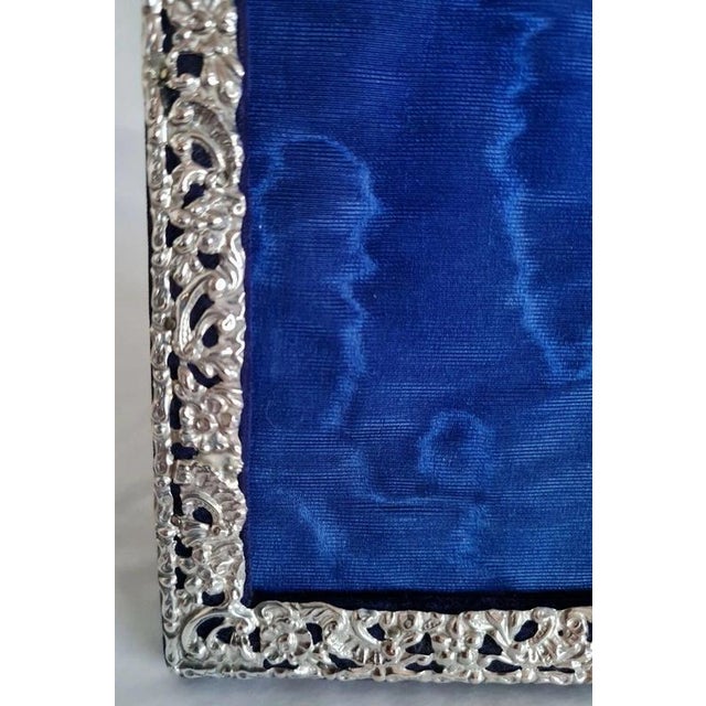 Gold Antique Art Nouveau Sterling Silver Photograph Frame, 1904 For Sale - Image 8 of 13