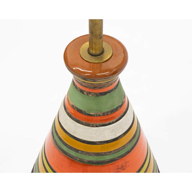 Bitossi Vintage Italian Mid Century "Thailandia" Table Lamp by Aldo Londi / Bitossi For Sale - Image 4 of 8