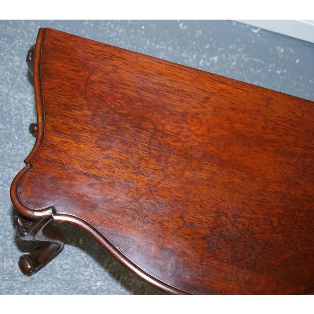 French Carved Hallway Console Table with Cabriole Legs, Late 19th Century For Sale - Image 13 of 18