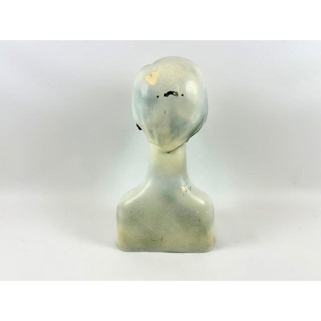Plastic Mid-Century Female Head Mannequin Sculpture, 1950s For Sale - Image 7 of 13