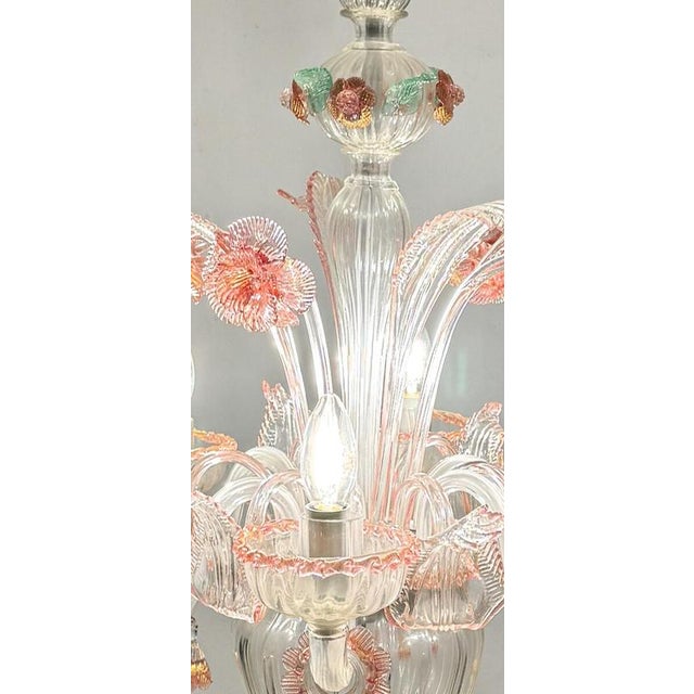 Vintage Chandelier in Murano Glass, 1950s For Sale - Image 6 of 9