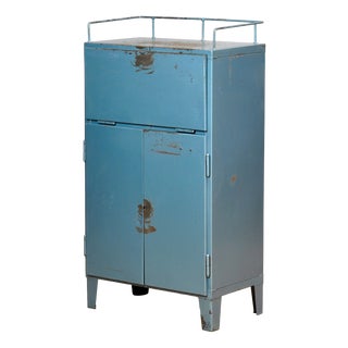Vintage Industrial Four-Drawer Cabinet, 1975 For Sale